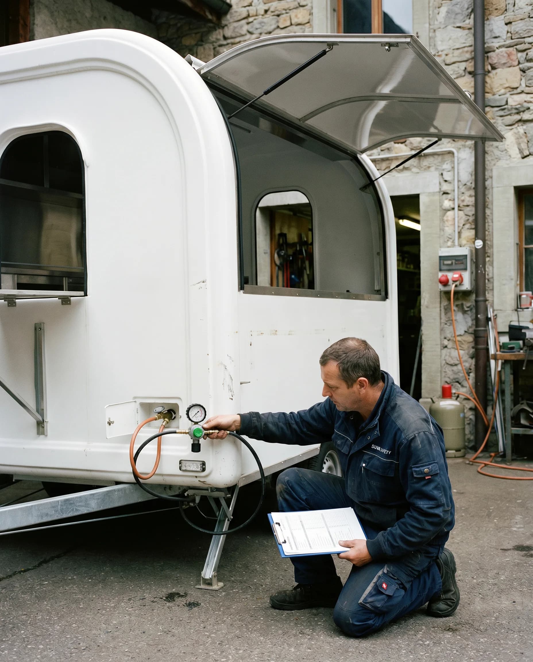 Contrôle de conformité d'un food truck aux normes suisses